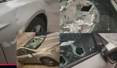 un auto en garage ajeno