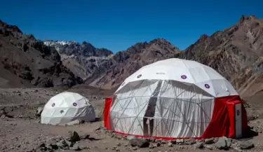 hospital en cerro Aconcagua