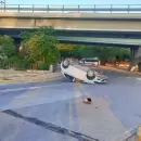 Un conductor alcoholizado protagoniz� un vuelco en el Nudo Vial