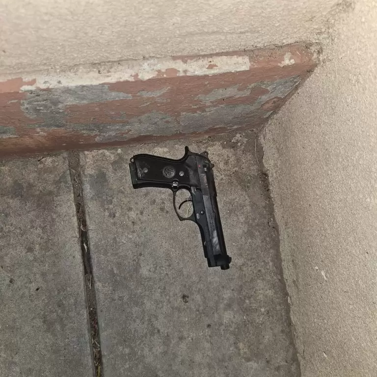 Arma secuestrada