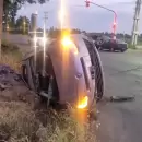 Dos j�venes heridos tras volcar en San Carlos