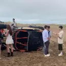 (Videos) A�o Nuevo ca�tico: Le reclamaron por la m�sica alta y atropell� a tres personas con un UTV en fiesta en la playa