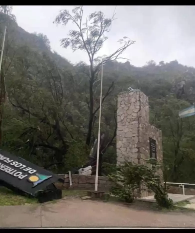 Fuerte tormenta y vientos en San Luis