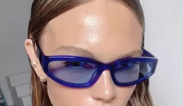 lentes azules moda