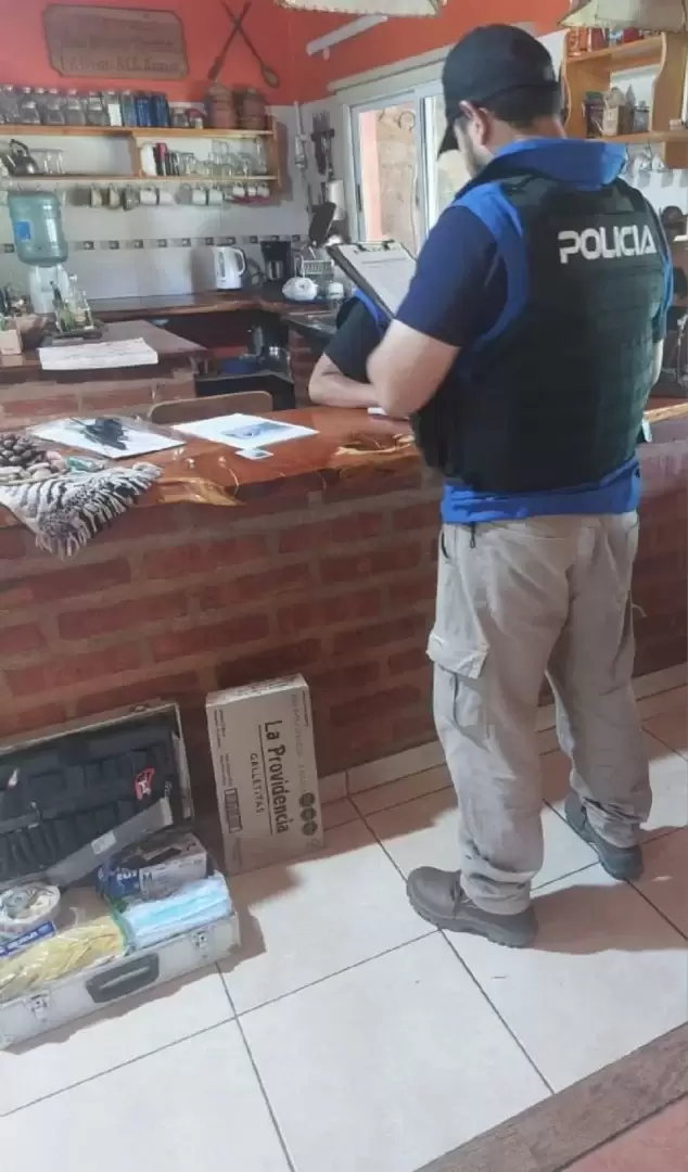 Secuestro de armas tras el allanamiento al domicilio