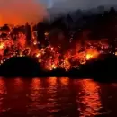Emergencia en el Parque Nacional Nahuel Huapi: los vientos fuertes complican el incendio