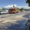 Fuga de �cido muri�tico en Maip�: bomberos aseguraron la zona