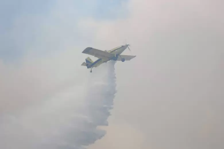 Alerta por incendio forestal en Epuyén, Chubut