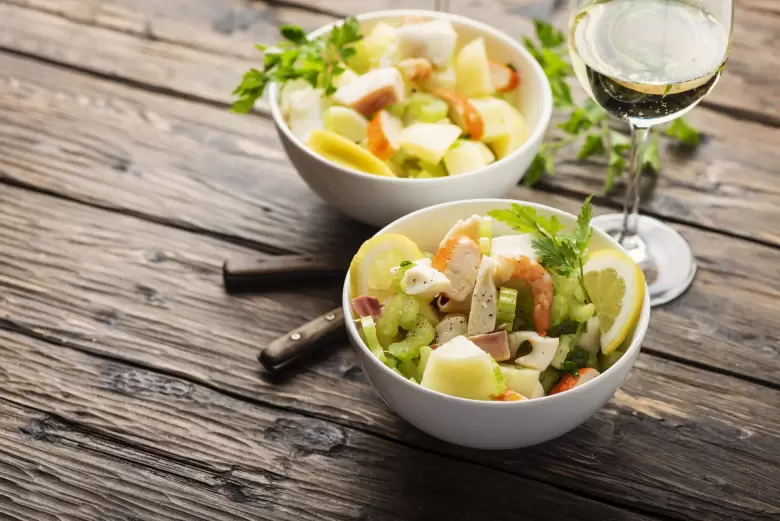 ensalada de mariscos
