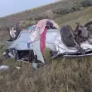 Accidente en General Alvear: una familia con tres menores volc� al regresar de sus vacaciones