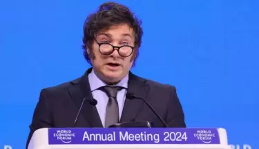 Milei en Foro de Davos