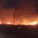 Intenso operativo para combatir un incendio en Luján de Cuyo