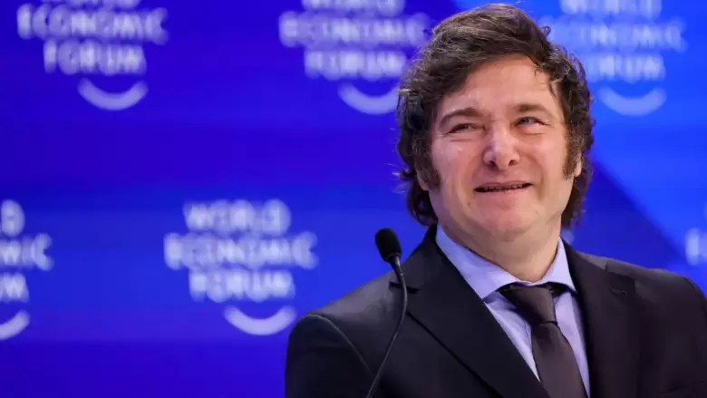 Javier Milei en Davos