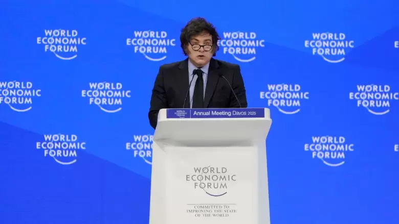Javier Milei en Davos