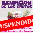 Suspenden la Bendici�n de los Frutos en Santa Rosa por las "inclemencias del tiempo"