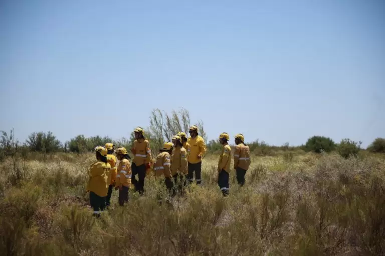 Refuerzos y defensa contra incendios en San Rafael