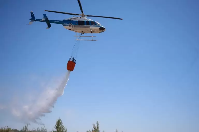 Refuerzos y defensa contra incendios en San Rafael