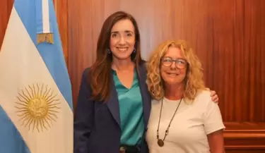 Victoria Villarruel y Claudia Rucci