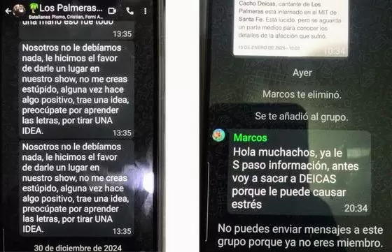 Escala el conflicto en Los Palmeras: el cruce del hijo de Cacho y Marcos Camino