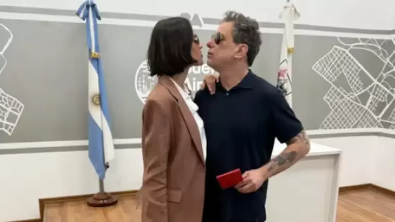 Andrés Calamaro se casó por tercera vez