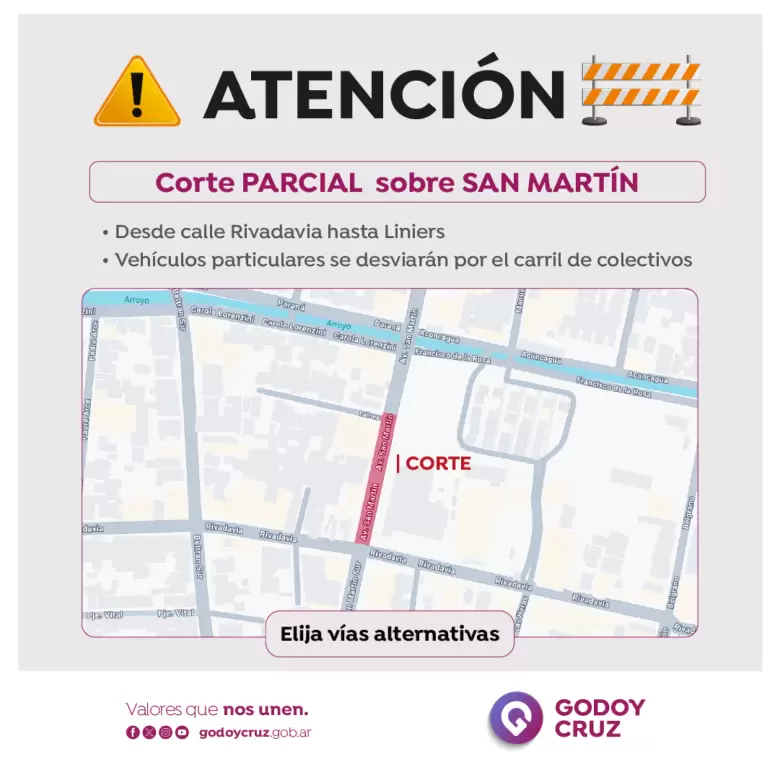 corte calle san martín