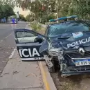 De película: policías chocaron mientras perseguían un auto robado en Guaymallén