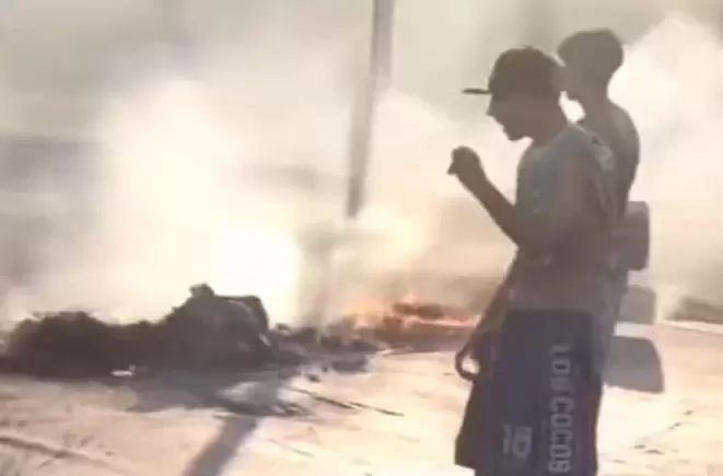 corte en la ruta