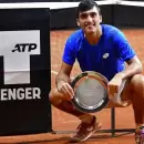 Es hijo de un campe�n del mundo y gan� su primer t�tulo en tenis de una forma inesperada
