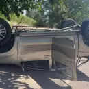 Conductor ebrio provoc� un accidente y volc� en Jun�n