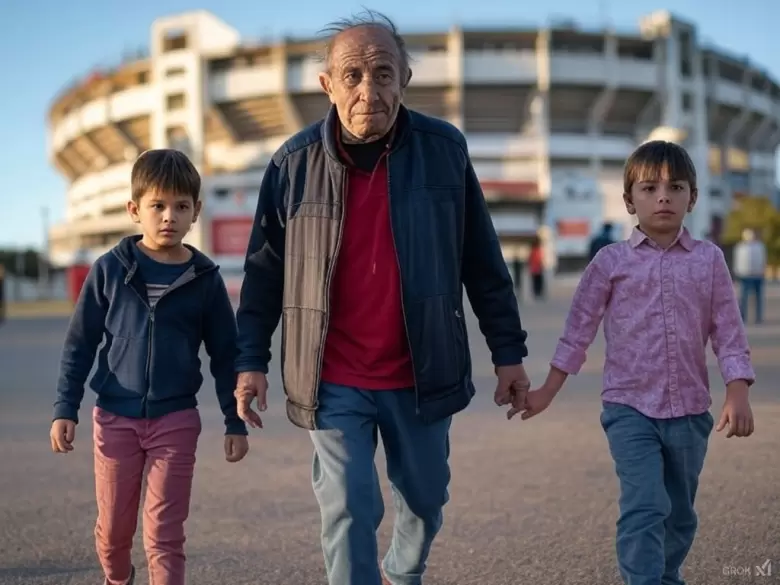 El abuelo y la cancha