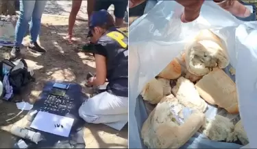 Encontraron 95 envoltorios de coca�na