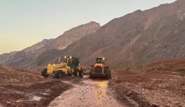 Ruta 7, tareas de despeje en km 1178