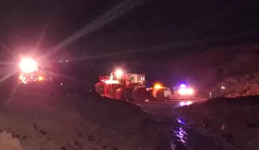 As� se trabaja para despejar la ruta a Chile luego del alud