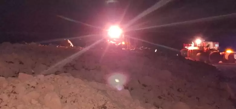 Así se trabaja para despejar la ruta a Chile luego del alud