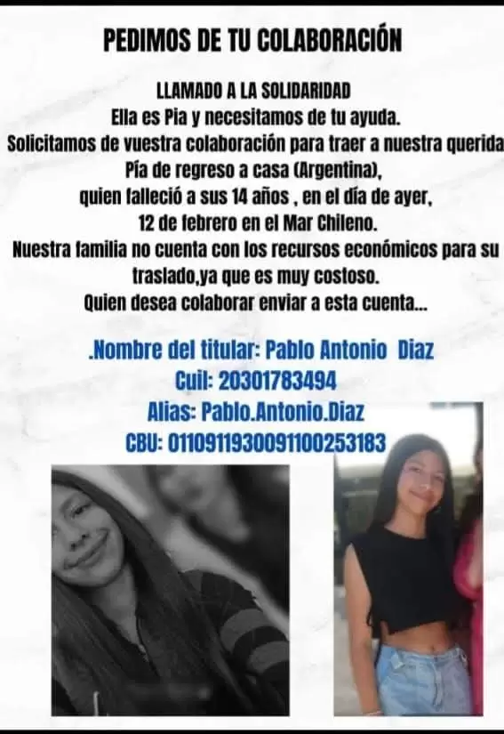 chica mendocina ahogada