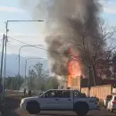 (Video) Incendio en cristalería de Maipú genera gran alarma