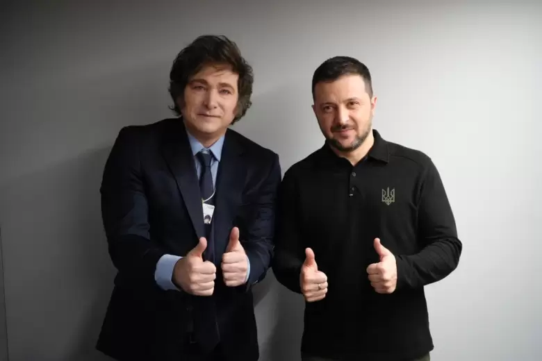Milei y Zelensky