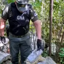 Incautaron 571 kilos de marihuana abandonados por un hombre en el monte