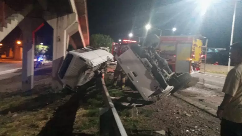accidente en el acceso este 2