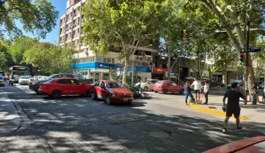 Choque en pleno centro