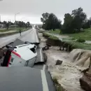 Las impactantes imágenes del inédito temporal que azotó a Bahía Blanca