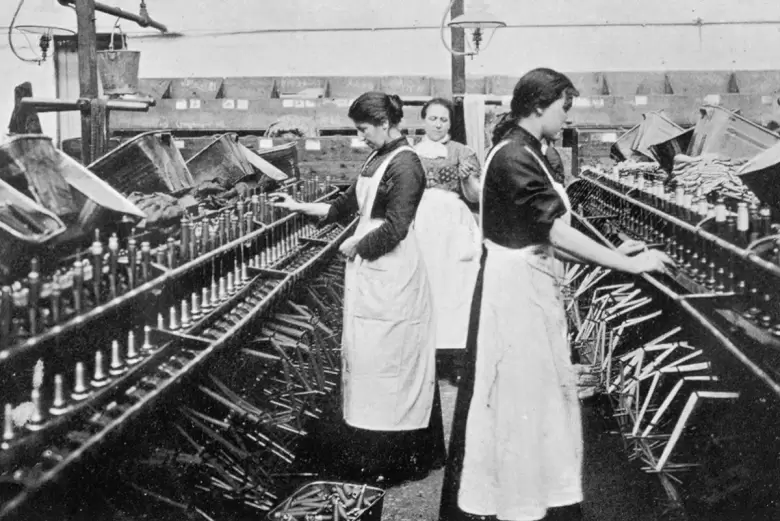 trabajadoras textiles de la fabrica cotton