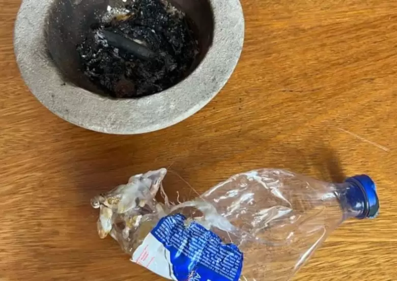 Mujer quemada en Arroyito