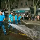 As� fueron los operativos de limpieza tras los festejos de la Ar�stides, la V�a Blanca y el Carrusel