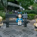 La escultura de Mafalda volvi� a brillar en la calle Ar�stides, luego de su restauraci�n