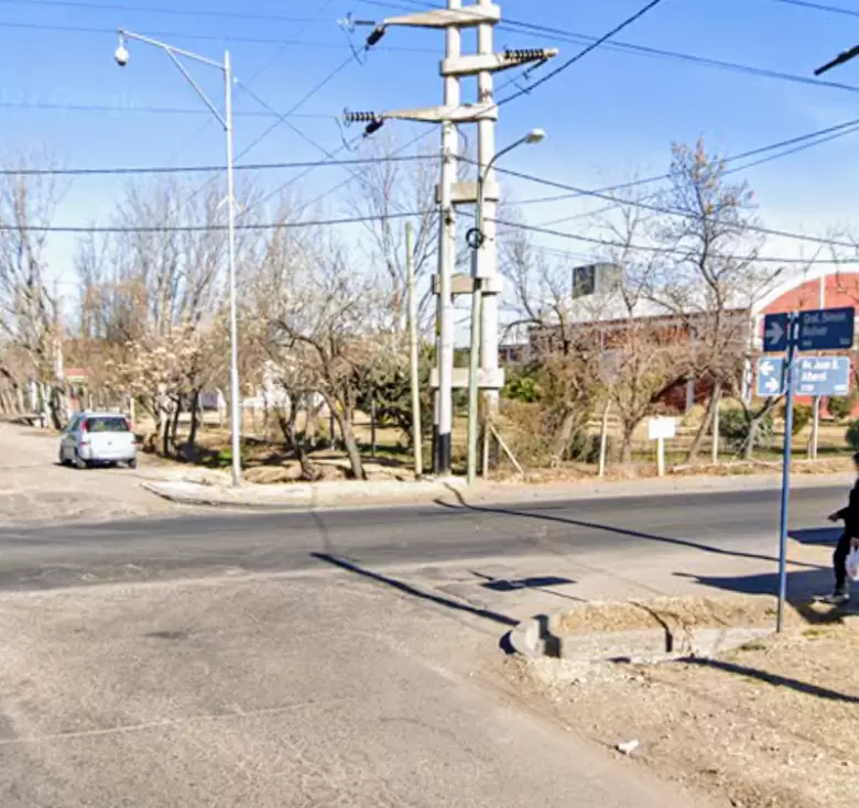 La zona del accidente