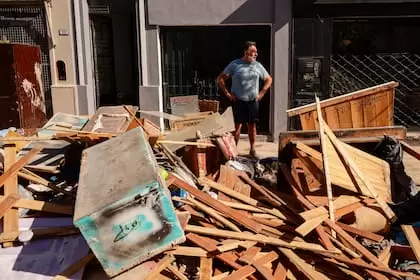 Devastador temporal en Bah�a Blanca