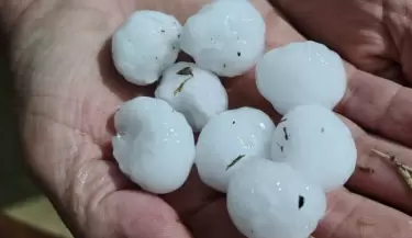 Fuerte temporal en el Valle de Uco