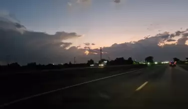 Tremenda imagen del avance de la tormenta desde el sur