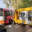 Chocaron una m�quina vial con un colectivo en Guaymall�n y hubo ocho heridos